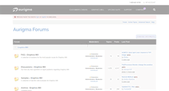 Desktop Screenshot of forums.aurigma.com