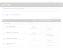 Tablet Screenshot of forums.aurigma.com